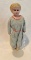 Antique Tin Head Minerva Bed Doll