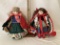 Lot of Two Robin Woods Little Red Riding Hood Dolls