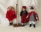 Lot of Three LRRH Collectible Dolls