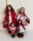 Lot of Four LLRH Collectible Dolls