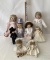 Lot of Collectible Bride and Groom Dolls