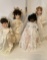 Lot of Four Collectible Bride Dolls