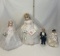 Lot of Four Bride and Groom Dolls