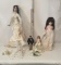Lot of Collectible Bride and Groom Dolls