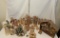 Lot of Cornshuck and Broomstraw Dolls and Accessories