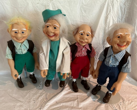 Four Vintage Dorf Dolls F. Katznbergber W. Frank