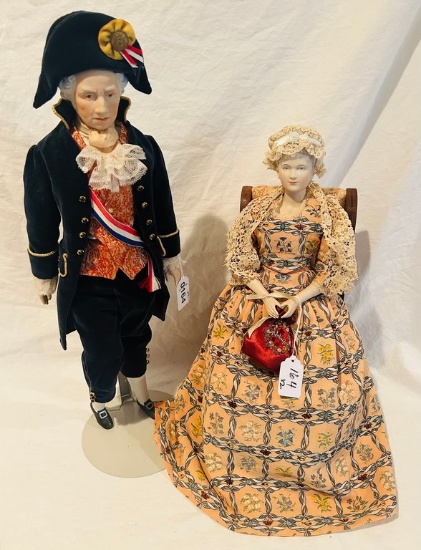 Bluebird Doll Hospital George and Martha Washington
