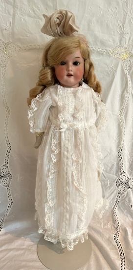 Armand Marseille Bisque Head and Leather Body Doll  Marked: 370…AM-1-DEP