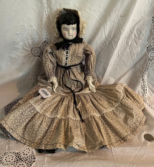 Late Victorian China Head Doll