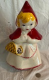 McCoy Crackled Glaze Little Red Riding Hood Cookie Jar