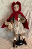 Oil Paint and Cloth Hand-Painted Red by Ronna Morse
