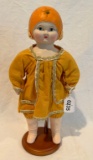 Louis Amberg LA&F Sunny Orange Blossom Maid Bisque Doll  1924