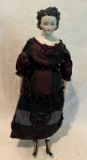 German Porcelain China Head Doll