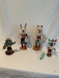A lot of Native American Kachina Dolls