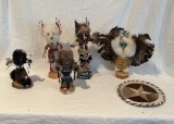 A Lot of Native American Kachina Dolls
