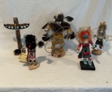 A lot of Native American Kachina Dolls