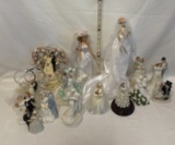 Lot of Cake Toppers and Bride Dolls