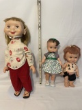 Lot of Three Dolls