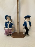 Lot of Pair Effanbee Skater Dolls from Currier & Ives Collection