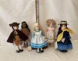 Lot of Five Effanbee Storybook Collectibles