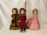 Lot of Three Effanbee The Passing Parade Collectibles