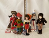 Lot of Five Effanbee Wonderful World of Effanbee Collection