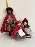 Lot of Three LLRH Collectible Dolls