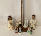 Lot of Porcelain Wedding Figurines