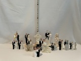 Collection of Small Bride and Groom Figurines