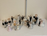 Assortment of Bride and Groom Couples