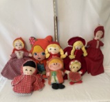 Lot of Fabric Dolls