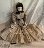 Late Victorian China Head Doll