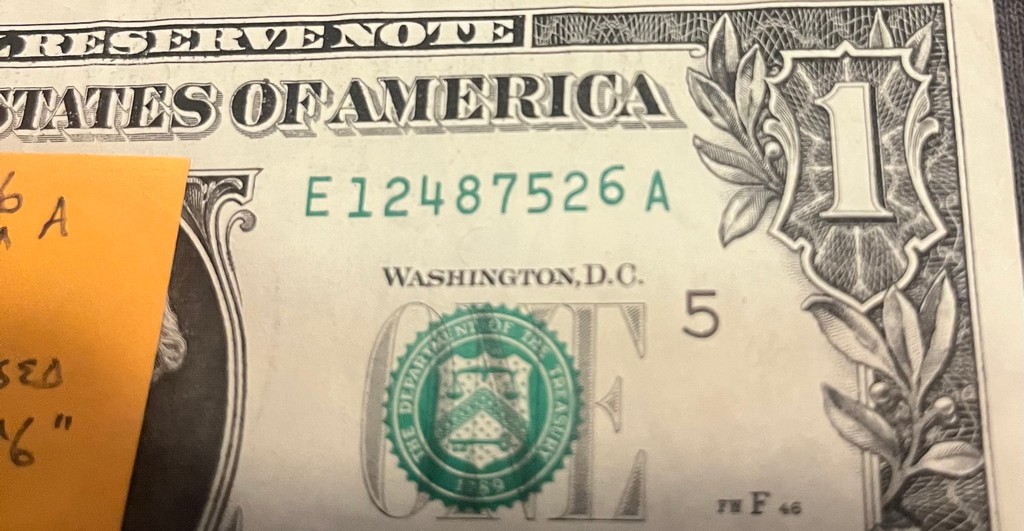 $10 1988-A Federal Reserve Note Fold-Over Error