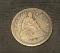 1860 O Seated Liberty 90% Silver Quarter
