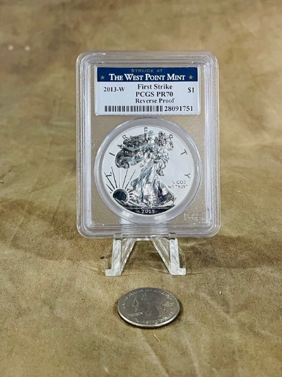 Key PCGS PR70 First Strike Reverse Proof 2013 Silver Eagle
