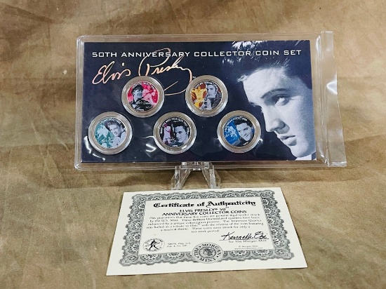 50th Anniversary Elvis Quarters Collector Coin Set
