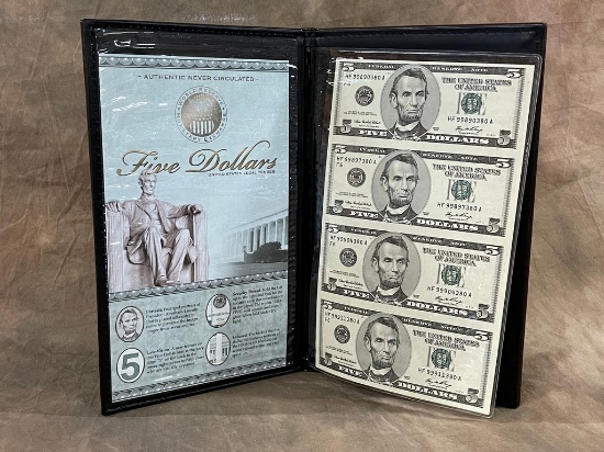2006 $5.00 Uncut Green Seal Sheet