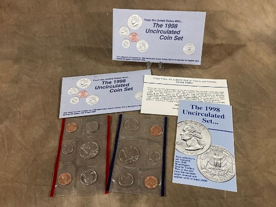 (2) 1998 US Mint Uncirculated Coin Sets