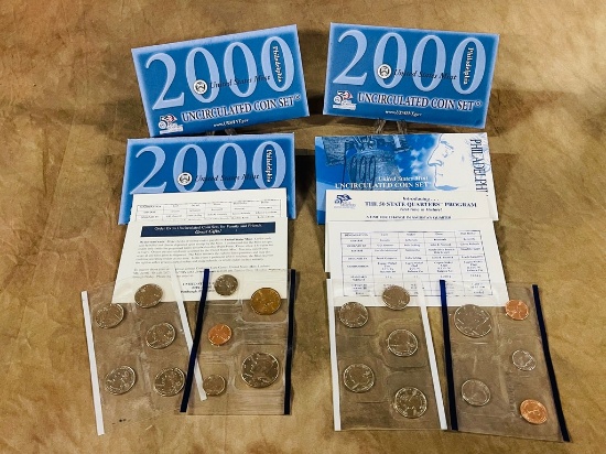 (4) Philadelphia US Mint Uncirculated Coin Sets