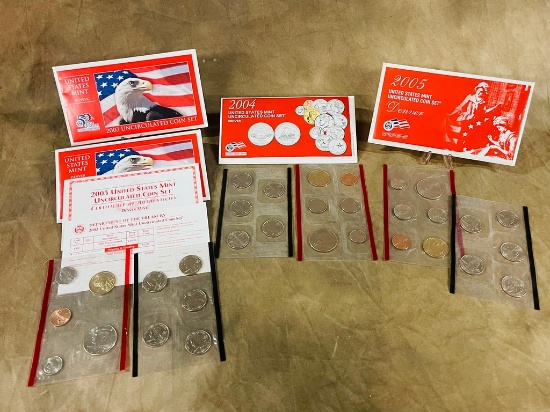 (4) Denver US Mint Uncirculated Coin Sets