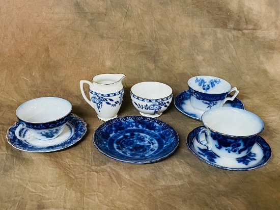 Flow Blue China Lot