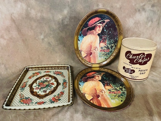 Vintage Advertising Tin Lot