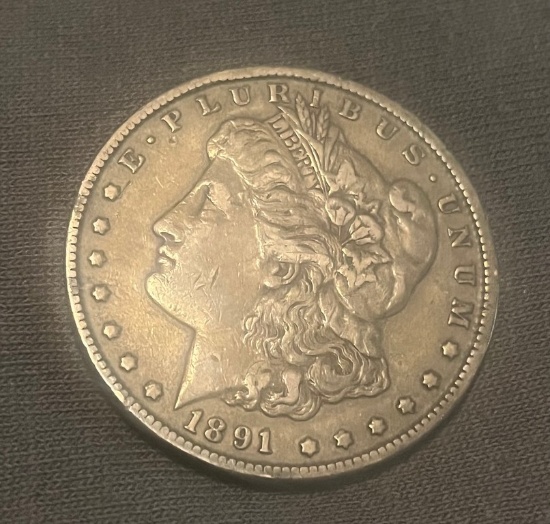 1891 Carson City Morgan 90% Silver Dollar