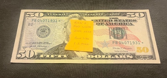 Series 2017 a $50 Star Note