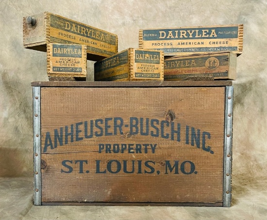 1876-1976 Anheuser Busch Wood Crate