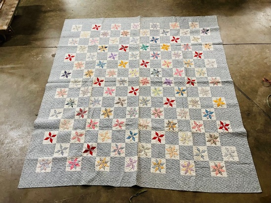 Small 8 Point Star Handmade Quilt