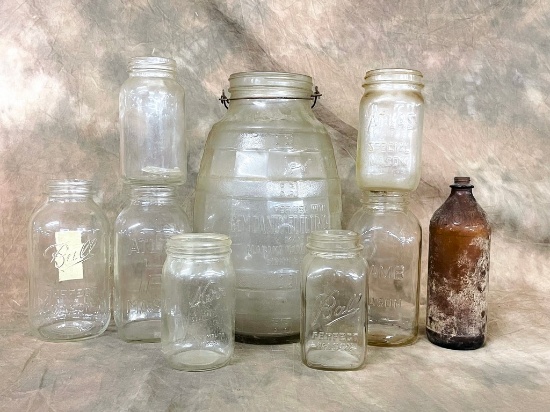 Canning Jar & Pickle Jar Lot
