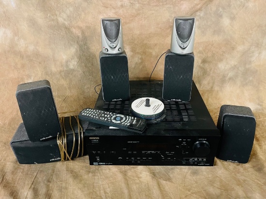 Onkyo AV TX-SR601 Receiver, Polk Audio, Sony Speakers