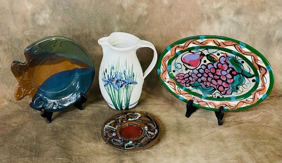4 Pieces Studio Pottery