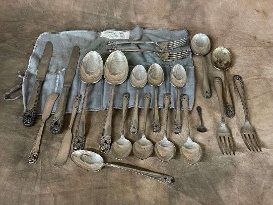 Partial Set Of Sterling Silver Flatware